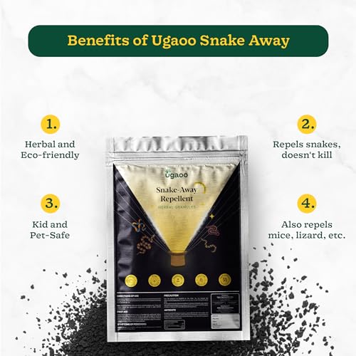 Image of Ugaoo Snake-Away Repellent Granules 1 KG - Natural Snake Repellent Powder for Outdoors & Home, Snake Control Powder with Plant Extracts & Essential Oils