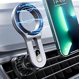 Picture of LISEN for iPhone 16 MagSafe Car Mount, [Quick Install] Ultra Magnetic Long Arm Mag Safe Car Phone Holder Vent, Car Accessories Fit for iPhone 16 Pro Max 15 14 13 12 Plus Mini Men Women, Silver