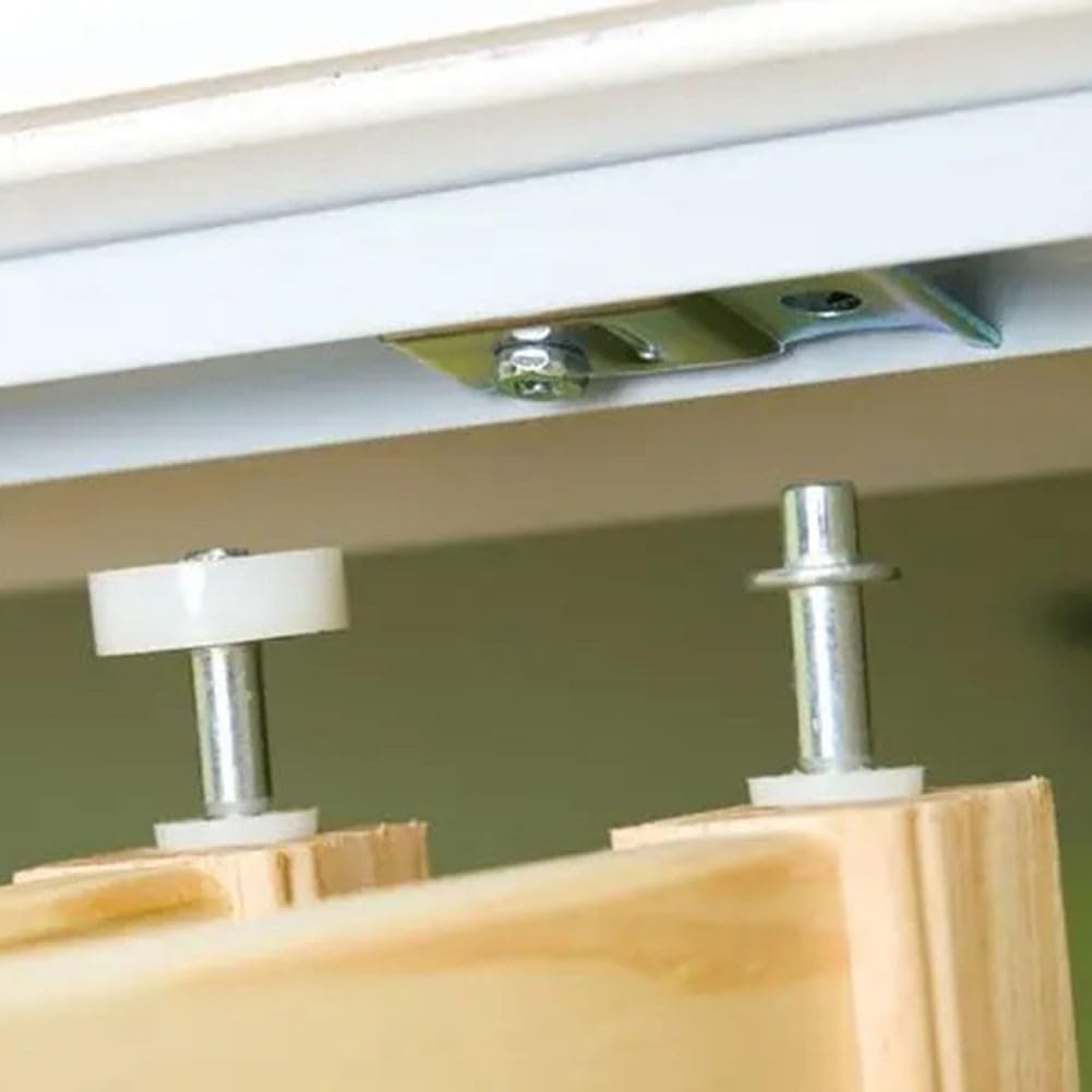 Stainless Steel Bi Fold Hardware Kit 2 Pack Sliding Door Repair Set Perfect for Wardrobe and Barn Doors