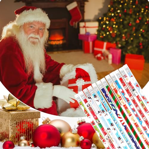 Lápices Navidad Madera Outus 48 Pzs Multicolor miniatura 6