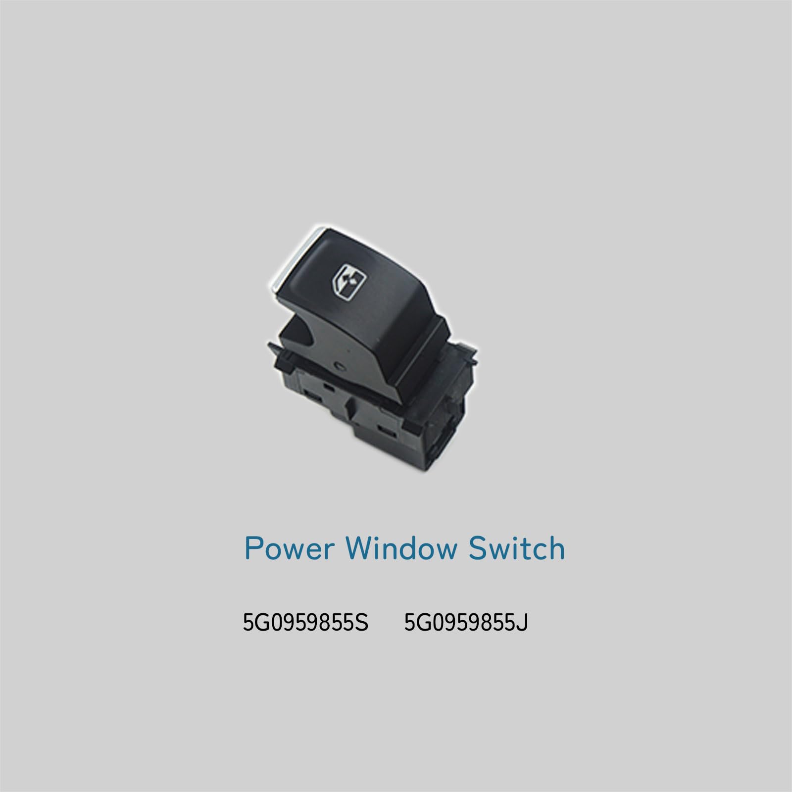 VW024 Schalter für elektrische Fensterheber 5G0959855J kompatibel mit Atlas Crafter Golf MK7 GTI Polo Passat Taigo Taos T-Cross Touareg T-Roc Transporter Karoq Kodiaq Superb Tarraco Ateca