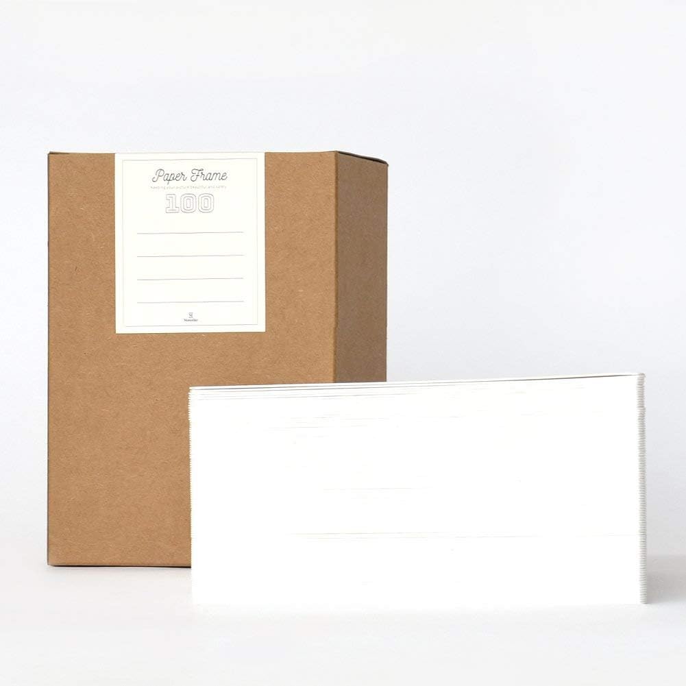 Monolike Paper Photo Frames 4x6 Inch White 100 Pack - Fits 4"x6" Pictures