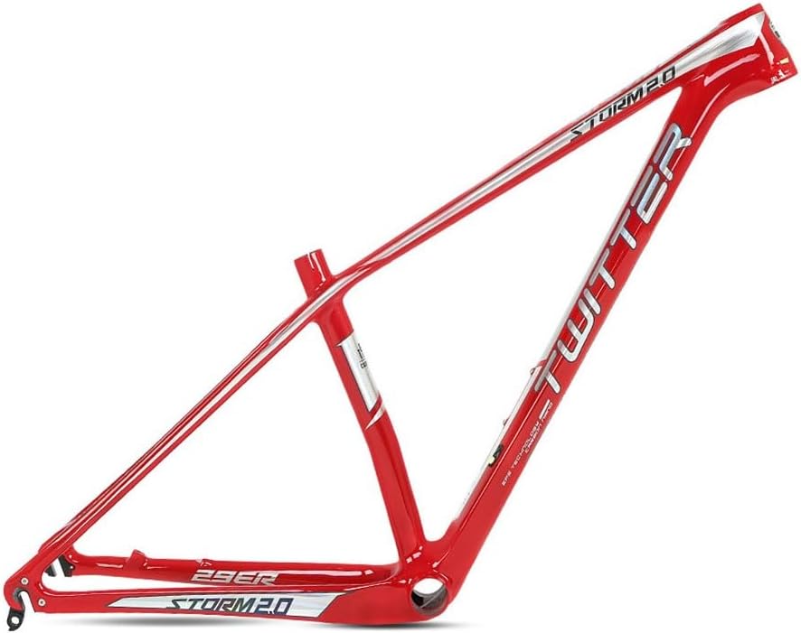 TUJISEK Mountain Bikes Frame Carbon Fiber 15''/17''/19'' Mountain Bikes Frame Disc Brake QR 135mm XC Frame Internal Routing for 27.5 29er Wheels