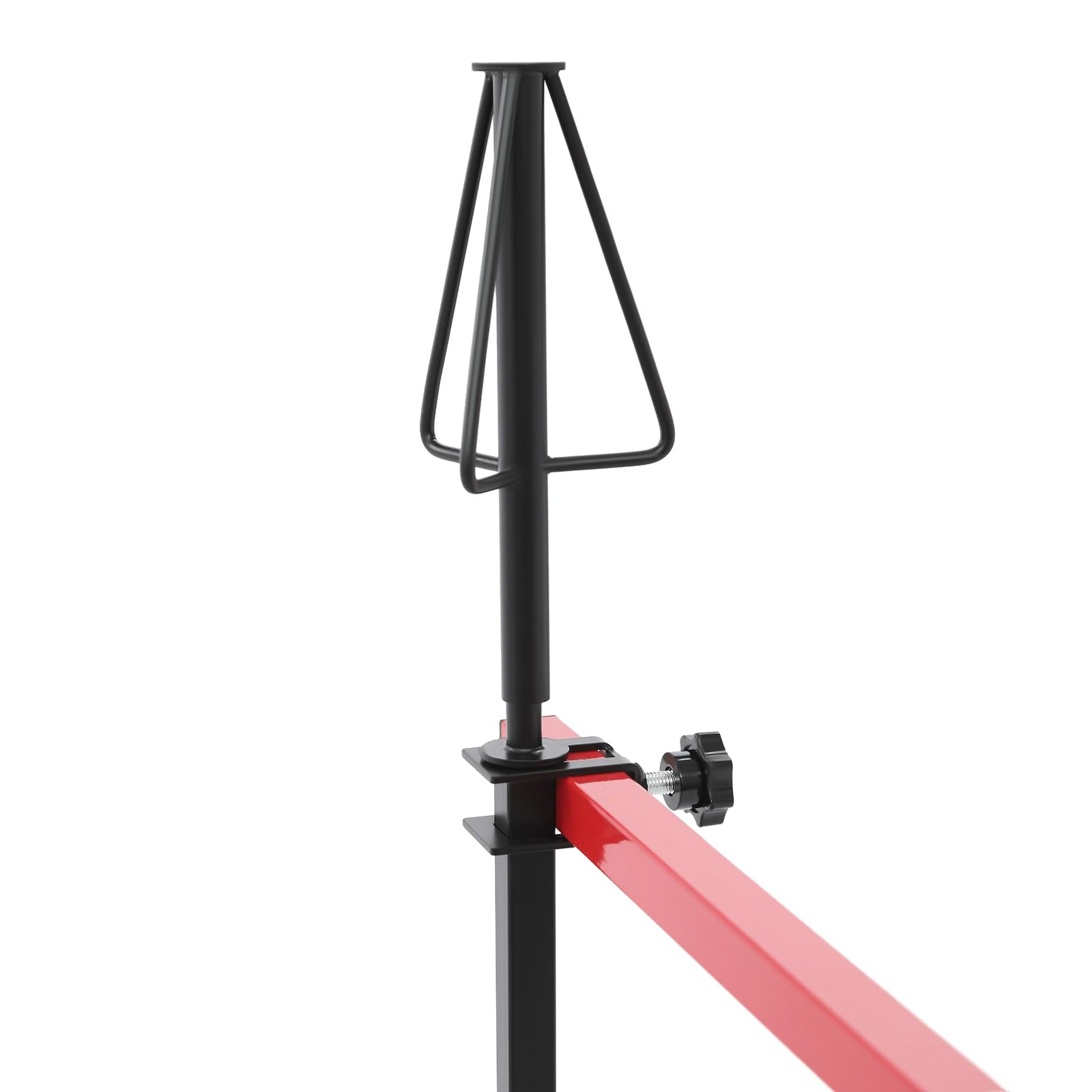 Felgenlackierständer Fahrbarer | Felgenlackierbock | 360° Drehbarer Lackierständer auf Rädern | Lackierständer für 4 Felgen zum Reparieren, Vorbereiten, Lackieren von Felgen und Karosserieteilen (Rot)