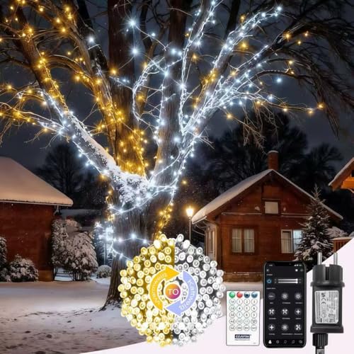 30m 300er LED Lichterkette mit App Steuerung,Lichterkettenvorhang mit...