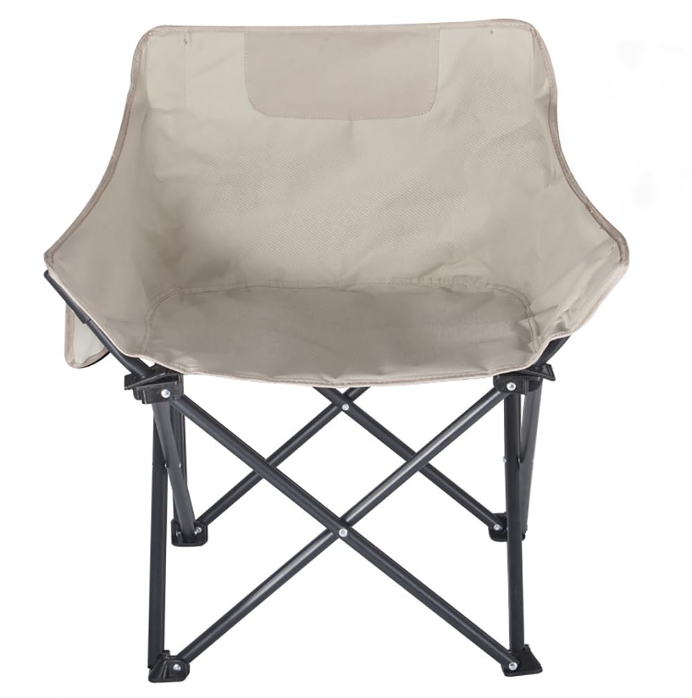 APAP Folding Camping Chair, Portable Beach Chairs，Outdoor Folding Chair，Thicken 600D Oxford,Lightweight Outdoor Lawn Chair Beach Chair Wide Seat,for Festivals, Fishing, Picnic and Hiking (Beige-A)