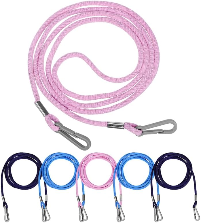 Angoily 6pcs Elastic Mitten Clips, 44 Inch Glove Clips for Toddlers Kids Gloves Suspender Children Mitten Holder String Attachment Straps Connectors Winter Outdoor Sports Leash for Skiing