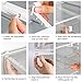 URALFA Fridge Drawer Organizer, Adjustable Refrigerator Drawers for Fruit and Vegetable, Pull Out with Handle, Shelf Holder Storage Box, Fit for Fridge Shelf Under 1.1