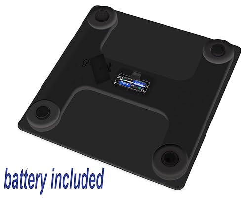 Miniatura 5 de Báscula para peso corporal, digital, precisa, elegante, negra y duradera para uso doméstico