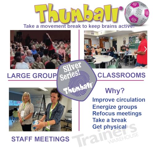 Image of Trainers Warehouse 6 inch Thumball Collection, 32 Prompts for Conversation, Team Building, Relationship and Training