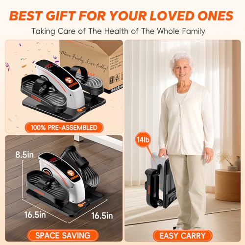 Fousae Under Desk Elliptical Exercise Machine, Ellipse Leg Exerciser As Seen On Tv With 15 Adjustable Speeds thumb #6