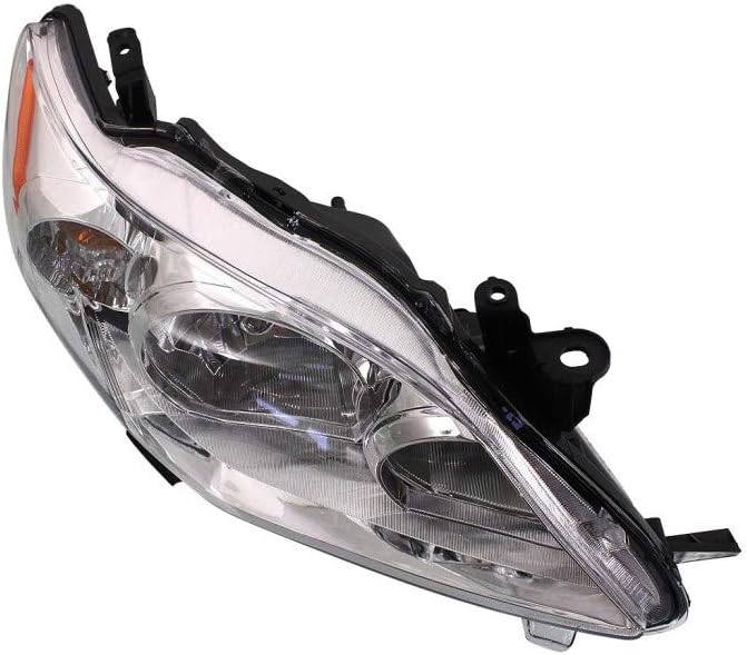 For Toyota Corolla 2011 2012 2013 Headlight Assembly Base.CE.LE Model Chrome Pair-Driver and Passenger Side Chrome CAPA Certified TO2502203 + TO2503203