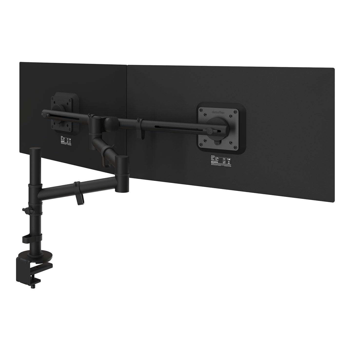 Brazo Monitor Dataflex 48.130 y 48.133 Viewgo | Soporte Escritorio 2 monitores en Blanco o Negro (Negro)