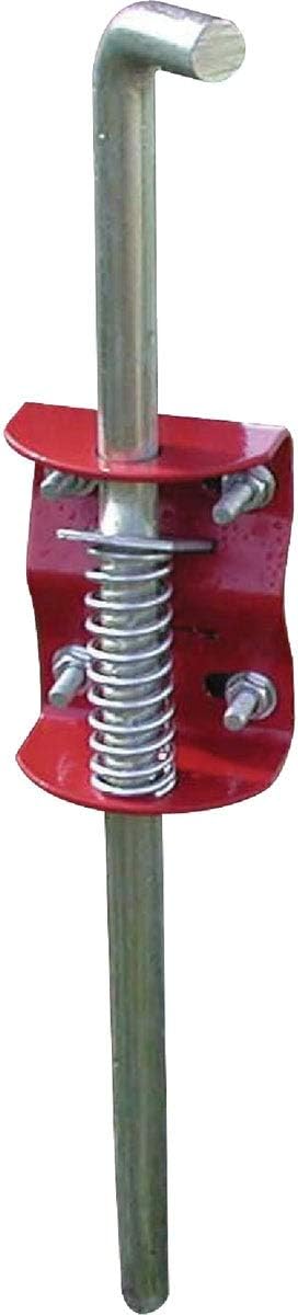 SpeeCo Gate Anchor for Round Tube Gate 1-3/4" to 2" Diameter, Prevents Swinging and Sagging, Red, S16100200