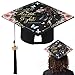 Dunzoom Christian Graduation Cap with 2026 Year Tassel Charm 9.5 x 9.5'' Religious Grad Hat with Printed Inspirational Bible(Walk by Faith, Not by Sight)