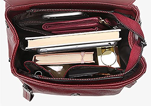 YIZICHOO Dames Rugzaktassen Crossbodytassen PU Leer Handtassen met Korte Hengsels Vrije Tijd Hoge Capaciteit YINL86021 - Image 6