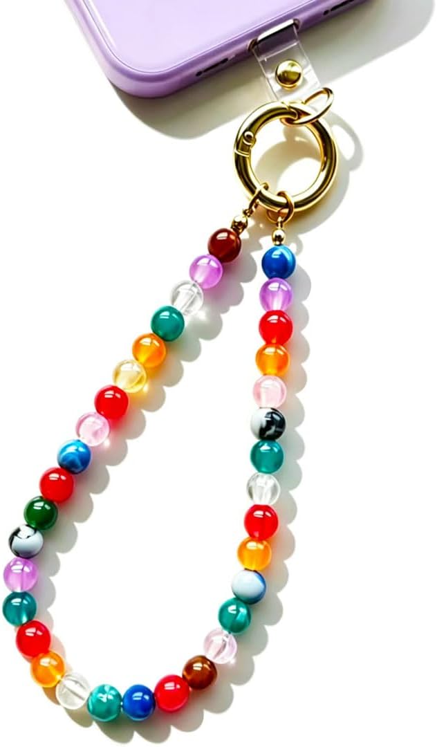 Boho Colorful Beaded Phone Wrist Strap for Women