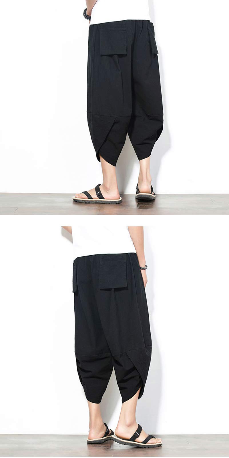 Pantalones Bombachos para Hombres, de algodón, Estilo Genio, de Yoga