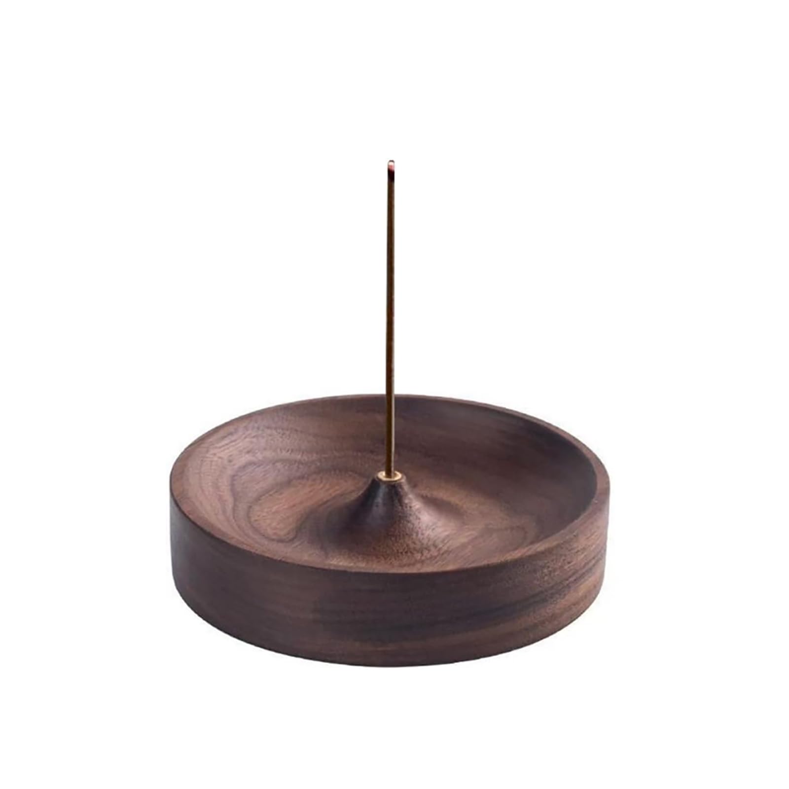 Walnut Wood Incense Holder – Ash-Free Zen Design