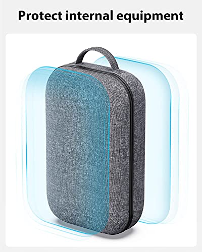 Amavasion Harte Tragetasche Kompatibel mit Meta Quest Pro/Oculus Quest 2 Zubehör VR Headset mit Elite Strap, Touch Controller und anderem Zubehör, Ultra Sleek Design für Reisen und Aufbewahrung - Image 7