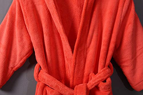 BY LORA Water Absorbent Coral Fleece Kids Hooded Robes4