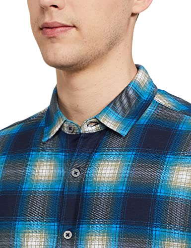 Image of Pepe Jeans Men's Regular Fit Full Sleeve Checkered Cotton Casual Shirt | Check Shirt for Man | Smart & Stylish | Multiple Styles | Mens Casual Shirts