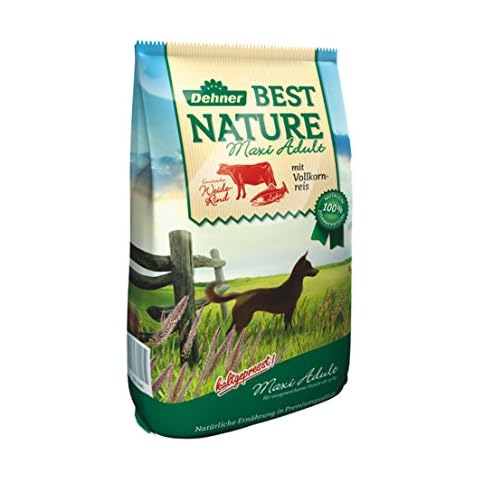 Dehner Best Nature Hundetrockenfutter, Maxi Adult, Rind und Lachs Cover