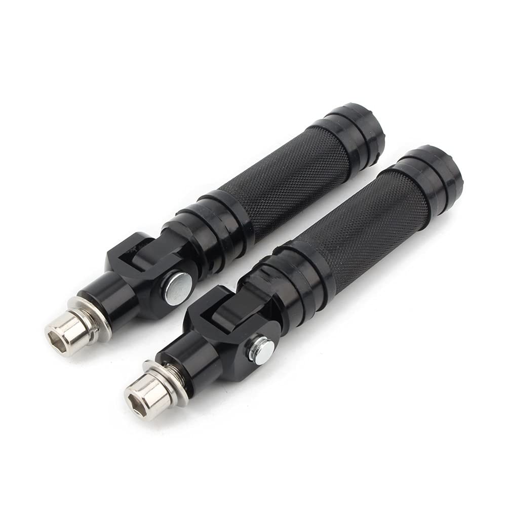 Estriberas universales para Motocicleta estriberas modificadas reposapiés Plegables Juego Pedales Carreras para CBR650R para Y&amaha M&T07 10mm Pedales Pie Motocicleta (Color : C)