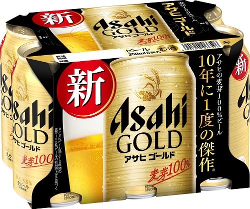 Amazon.co.jp: アサヒ ゴールド 350ml×6缶パック : 食品・飲料・お酒