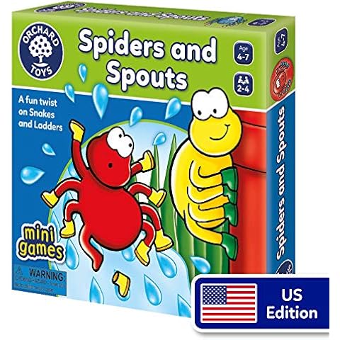 Orchard Toys Spiders & Spouts - Mini Game, Fun Eduational Game Cover
