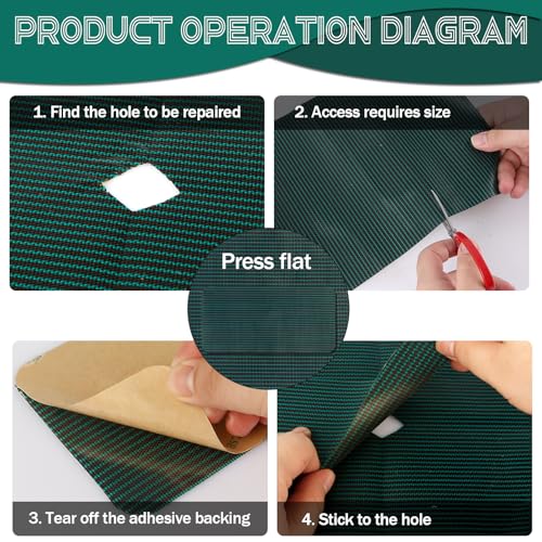 Kit reparación cubierta piscina 2 rollos 8x48 pulg verde miniatura 3