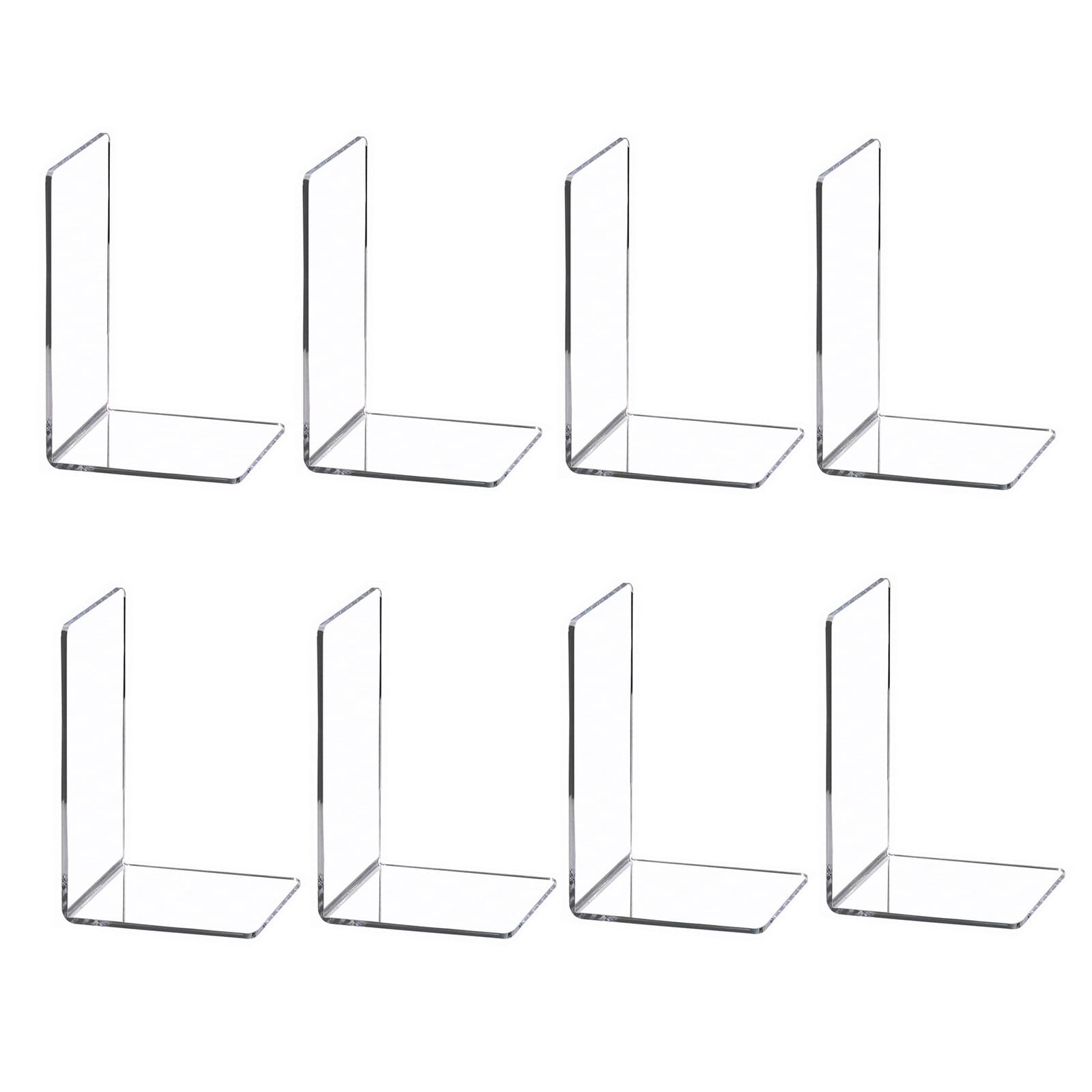 Bookend Acrylic Bookshelf for Displaying Books, Music Notes, Display Books, Book Display Stand Decorative Book Holder