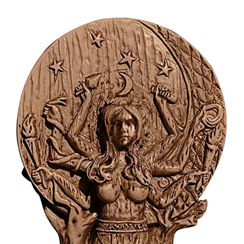 Estatua Diosa Hécate de Magia y Hechicería Oro miniatura 2
