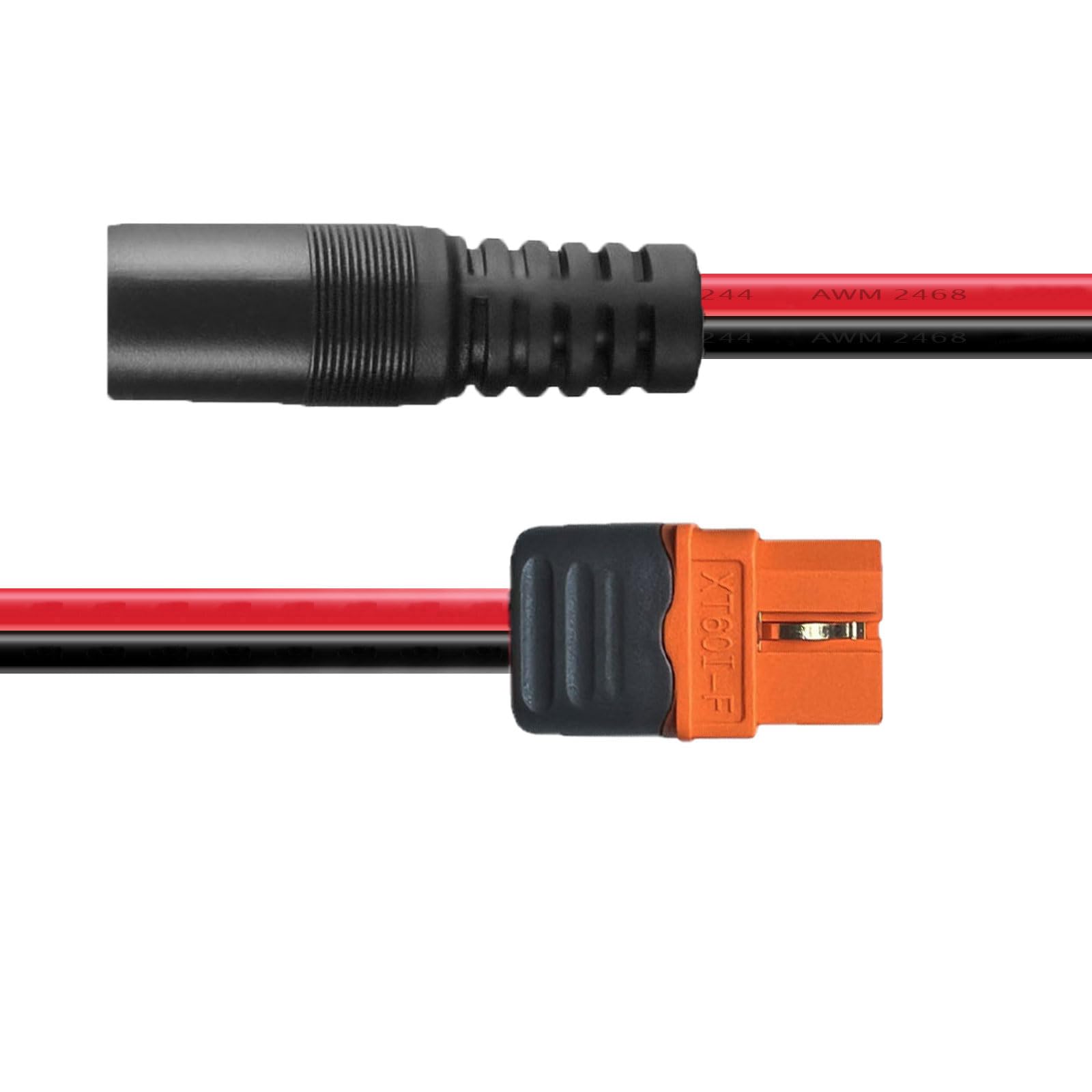 ZkeeShop Cavo adattatore da DC8mm a XT60, cavo di prolunga da DC7909 a XT60 Cavo solare 14AWG compatibile con Delta River Jackery Bluetti pannello solare portatile Powerstation 1,5 m (DC8MM femmina
