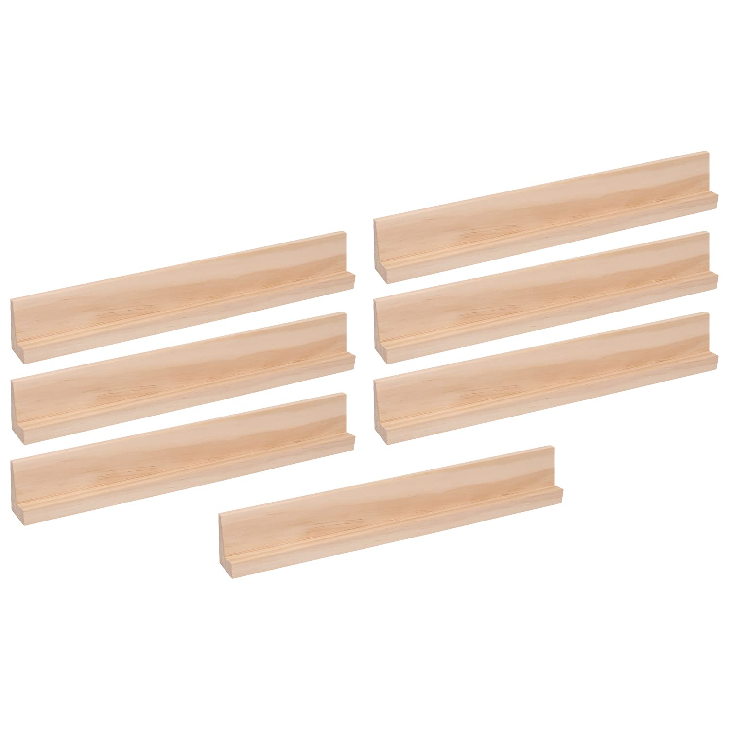 Trimming Shop Replacement Letter Tiles Holder Square Rack Wooden Stand for Board Games, Spelling Learning Activities, Arts & Craft, DIY Projects, 34cm, 7pcs