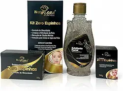 Kit Antiacne NatyFlora – Creme Zero Espinhas + Sabonete Barra + Sabonete Líquido Esfoliante
