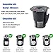 Podoy Reusable Coffee Filter for Compatible with Keurig K-Cup My 119367 2.0 Updated Model Black Small Coffee Filter K200 K250 K300 K350 K400 K450 K460 K475 K460 K500 K550 K560 K575(Pack of 2)