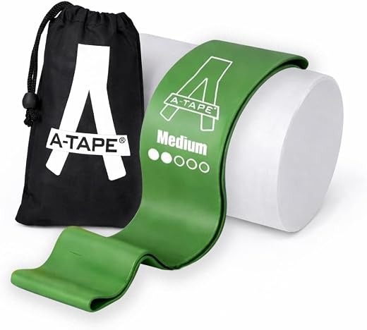 A-Tape Resistance Loop Bands for Unisex– Heavy Duty Exercise Bands for Home Workout, Stretching, Squats, Hips, Legs &amp; Glut...