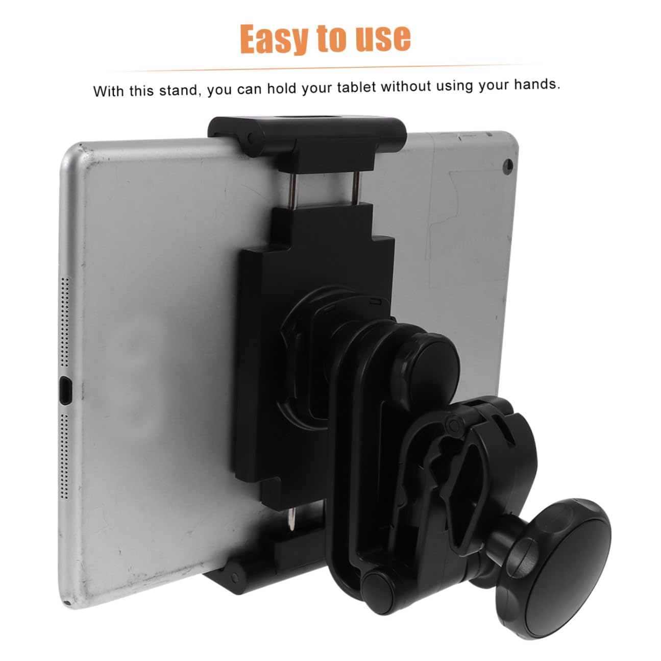 Support D'appui-tête pour Tablette de Voiture Noir Abs Silicone