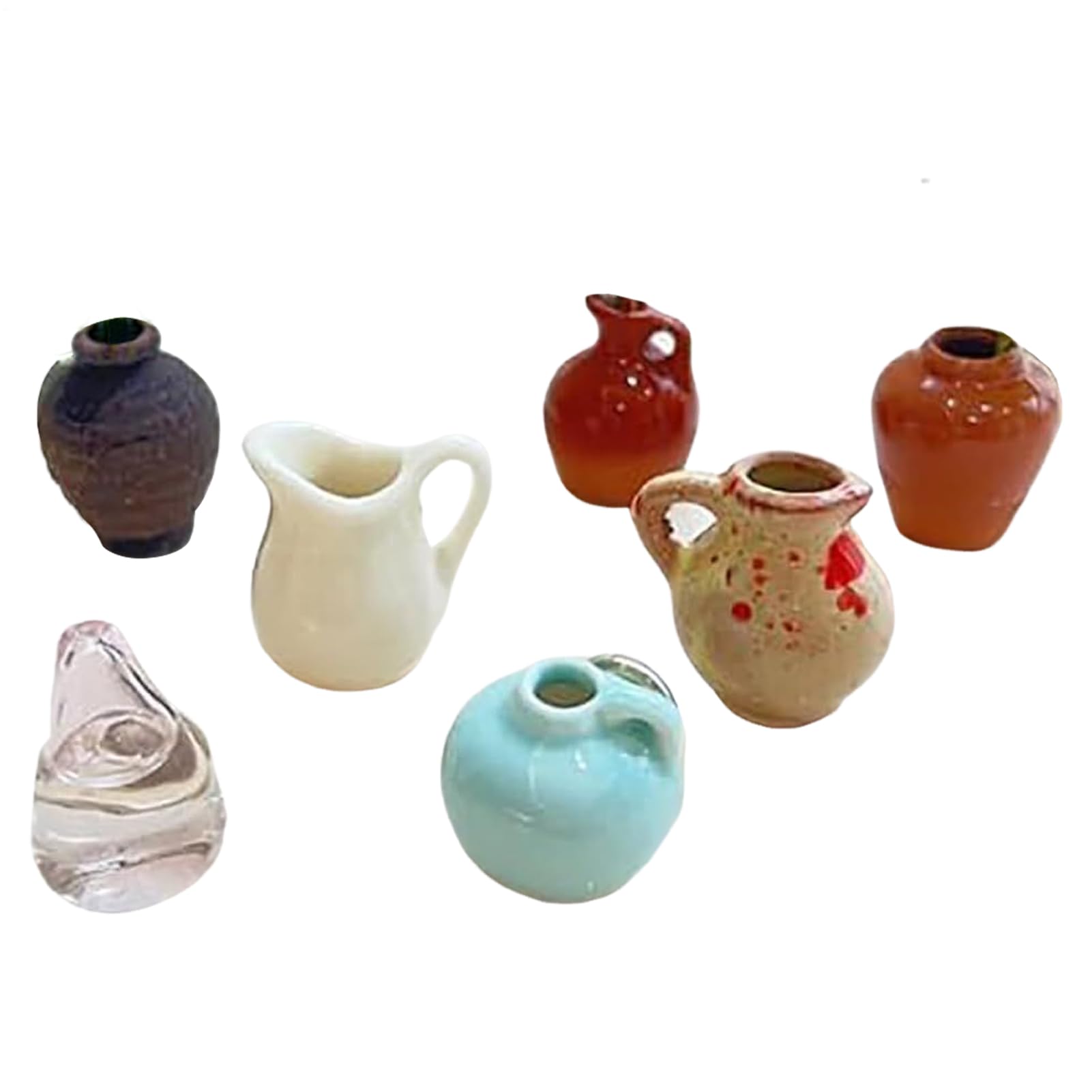 Petits vases décoratifs en résine pour casier de bureau et tableau blanc magnétique
