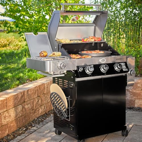 RÖSLE VARIO-Halter, Hochwertiger Edelstahlhalter für VARIO Grilleinsätze, passend für alle VIDERO Modelle