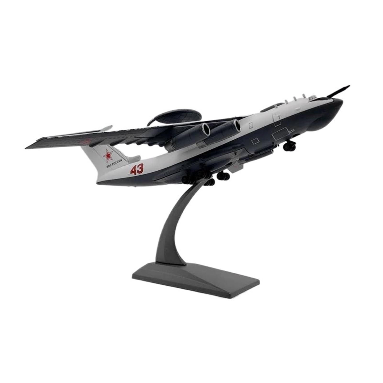 Modelo de aleación A-50 Mainstay escala 1/200 avión ruso vintage para vitrinas de coleccionistas 8