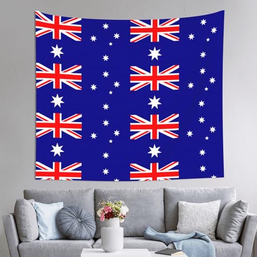 Tapisserie drapeau australien JEJEA 152x130cm grand format pour décoration murale de chambre