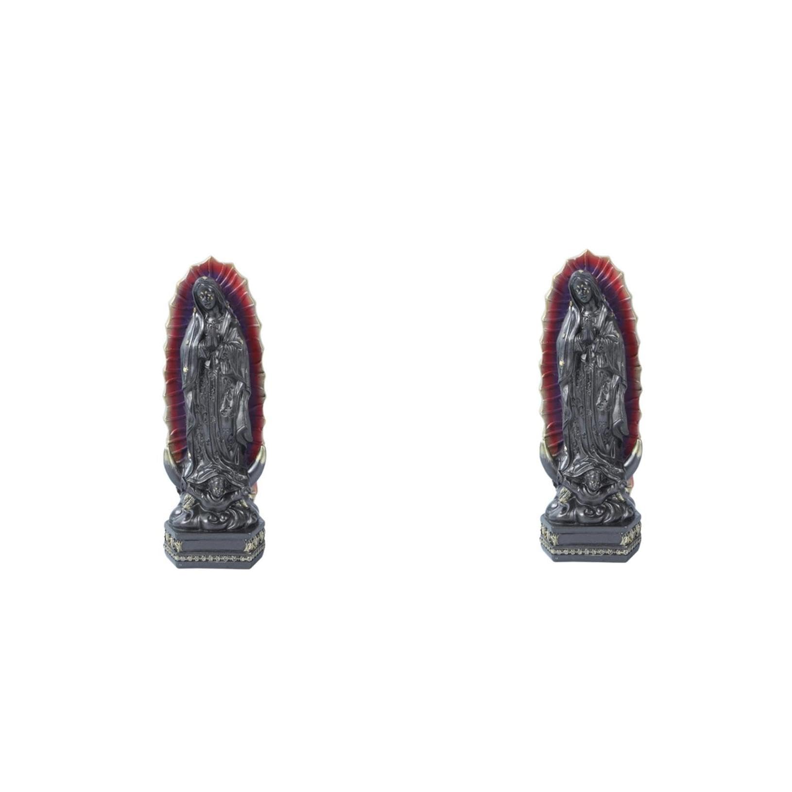 Statuette Résine Vierge Mexicaine UKCOCO lot de 2 pour décoration religieuse de maison