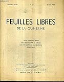  FEUILLES LIBRES DE LA QUINZAINE N°60 4E ANNEE 25 JUIN 1938 - deux propos d\'alain - jeux de princes (L.Emery) - les néo jacobins (A.Georges) - Chroniques.
