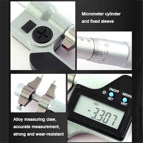 GYKOZY Micromètre d;intérieur numérique, précision de 0,001 mm, écran LED, jauge électronique de diamètre intérieur avec Dispositif de limitation de Force pour Une Mesure de précision. (25) – vue 6