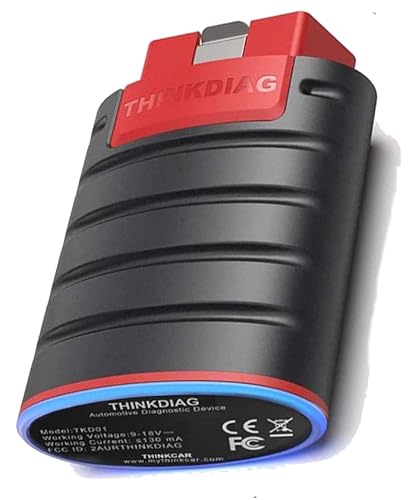 Thinkcar Bluetooth THINKDIAG OBD2 Scanner Bidirectional OE Level All Systems Diagnostic Scanner 16 Service Functions ECU Coding Auto VIN Better X431 MK808 AP200 iOS & Android Devices (Nocase)