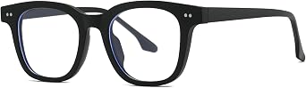 AIEYEZO Fashion Blue Light Glasses for Women Men Retro Anti-Blue Light Eyeglasses TR90 Square Frame Computer Glasses