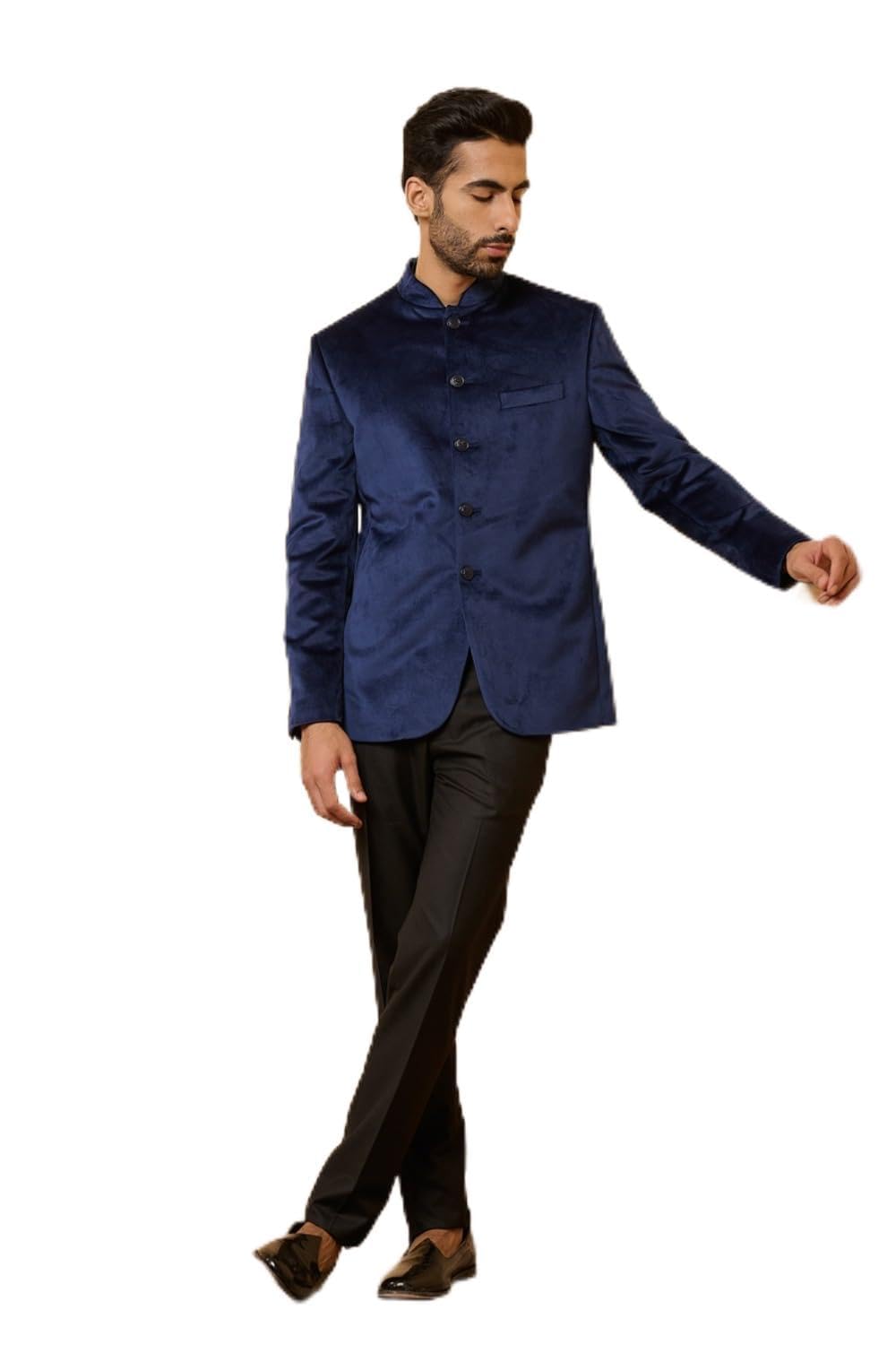 tasva Navy Classic Bandhgala For Men-picture-10