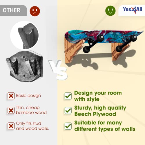 Support de skateboard à 2 Couches Yes4All pour éviter l'encombrement au sol - 6